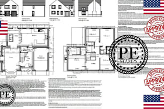 review, stamp floor plan, architectural plan, mep in ca sc nc ny wa pa az
