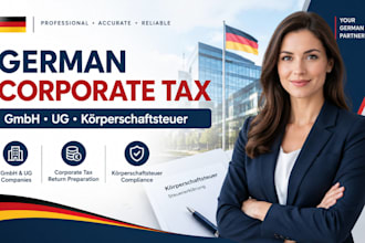 handle german corporate tax income tax korperschaftsteuer return for gmbh and ug