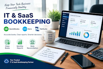 do IT and saas bookkeeping, quickbooks, xero and netsuite