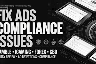 resolve ads complaince and policy violation issue for gamble, igaming forex cbd