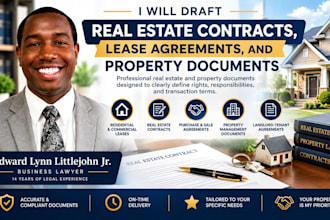 draft real estate contracts, lease agreements, and property documents