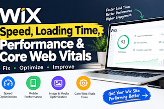 optimize wix website speed, loading time, performance and core web vitals