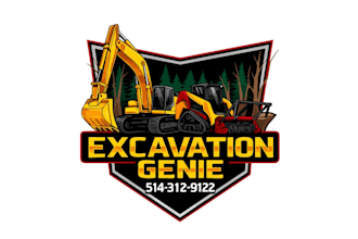 create professional and awesome excavation logo design