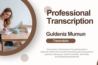 provide an accurate transcription