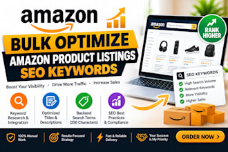 bulk optimize amazon product listings SEO keywords