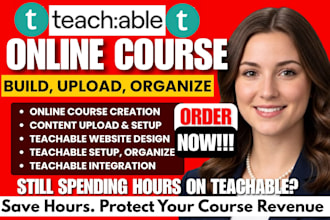 be your teachable course expert, upload content, teachable, lms course organize