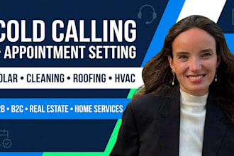cold call solar and cleaning leads and set appointments