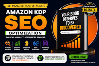 optimize your amazon KDP book for SEO and discoverability