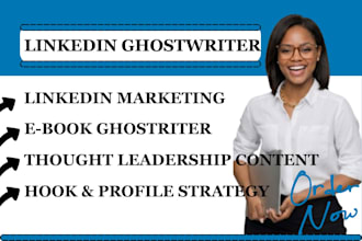 ghostwrite linkedin thought leadership content for founders and executives