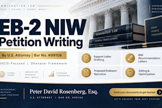 draft a premium eb2 niw petition support letter