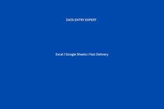 do fast and accurate data entry, excel and google sheets work