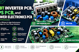 design igbt inverter pcb, ups pcb, and power electronics pcb