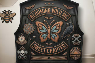 create mc kuttes kuttess fivem vest flag mc bike patch kuttes