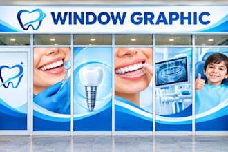 design outstanding window graphics , shopfront for you