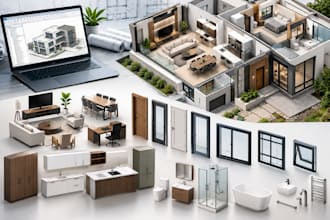 create custom revit families and bim components for architecture