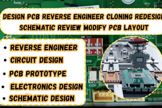 design pcb reverse engineer cloning redesign schematic review modify pcb layout