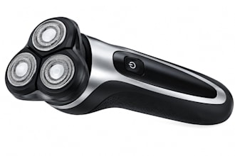 design rotary shaver, ergonomic razor housing, snap fit enclosure, head assembly