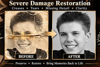 expertly repair restore and enhance your old photos
