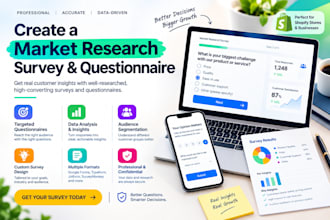 create a market research survey and questionnaire