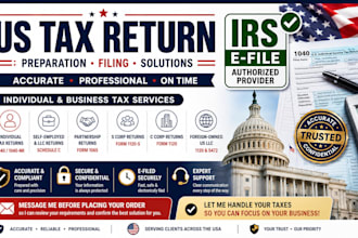 prepare and file your US non resident tax return 1040nr