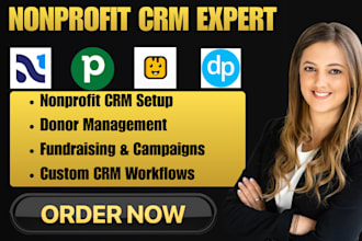 setup nonprofit crm pipedrive donorperfect givebutter neon sportlercrm donorsnap
