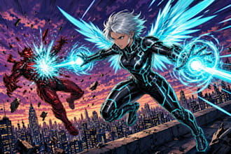 draw manga anime comic book illustration manga artist webtoon manhwa