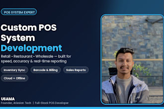 develop a custom pos system, inventory, and billing software