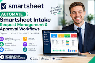 automate smartsheet intake request management and approval workflows