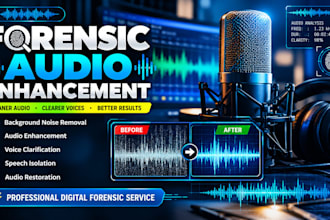 do forensic audio editing, cleanup, noise removal and enhancement