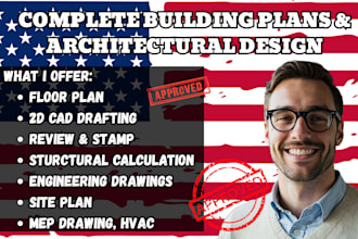 draft house plans, city permit and construction blueprints
