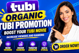 do organic tubi promotion to boost tubi movie increase tubi viewers and ranking