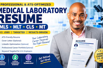 write an ats medical laboratory scientist resume for US jobs