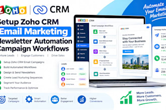setup zoho crm email marketing newsletter automation campaign workflows lead