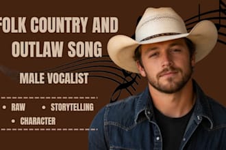 be your male folk singer, country folk singer, and male outlaw country singer