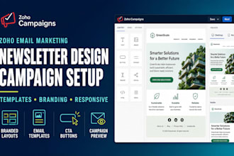 zoho campaigns newsletter email design email campaign setup template branding