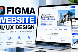 design modern website UI UX in figma