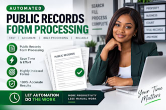 do public records creation with bot