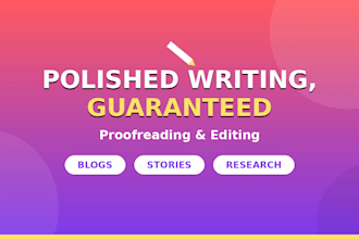 proofread and edit your writing and grammar