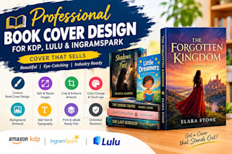 professionally edit, resize, format and design book cover design or ebook cover