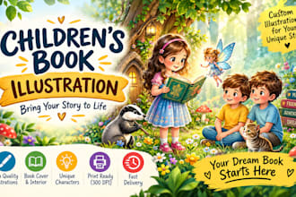 do story book illustration  book design children book