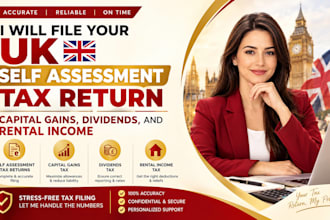file your UK self assessment tax return, capital gains, dividends, rental income