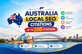 build high quality australia local SEO citations for your business