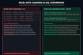 clean, deduplicate excel and CSV data for power bi and sqlite
