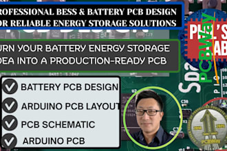 do battery energy storage bess design and layout pcb schematic arduino