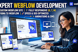 develop a professional webflow website and figma to webflow