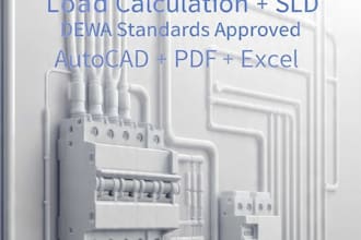 do electrical load calculation and single sld with dewa