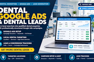 setup high converting google ads for dentist and dental leads