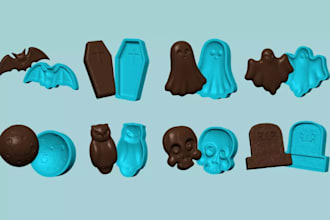 design realistic cad design silicone injection mold for manufacture ready
