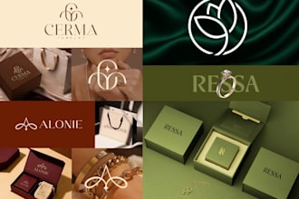 design jewelry mockup, jewelry product, jewelry logo, jewelry box design