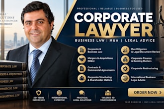 be your corporate lawyer for business law, m and a and legal advice